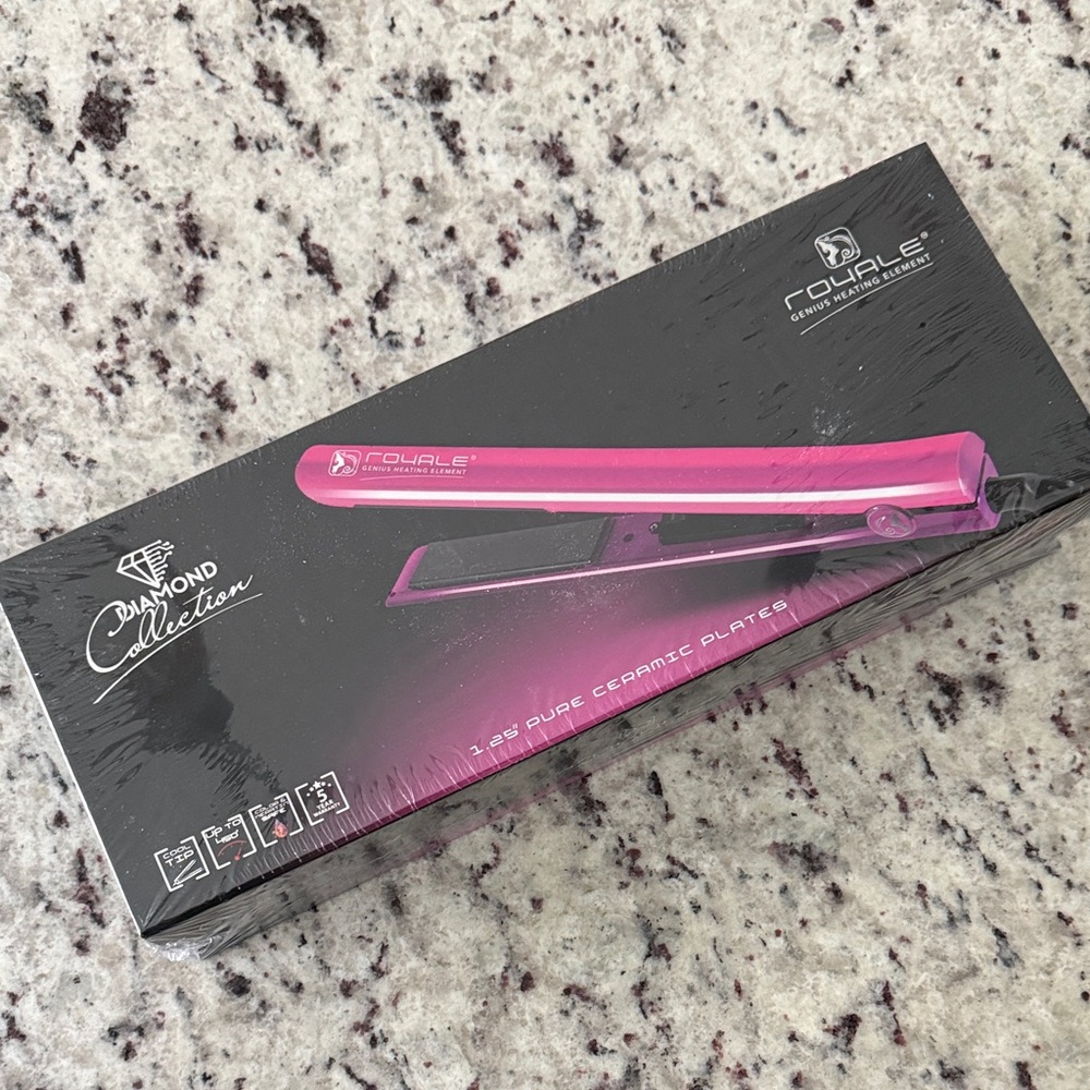 Royale brand Hot Pink Hair Straightener, NIB
